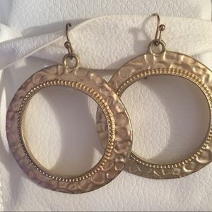 Francesca’s Gold Plated Hoop Earrings